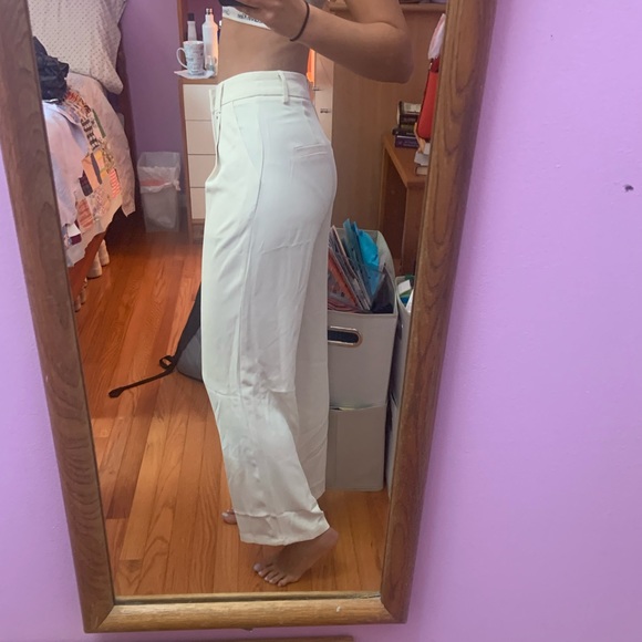 Shein Cream/White Trousers - Picture 3 of 4